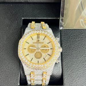 Fully Iced Moissanite AP Chronograph