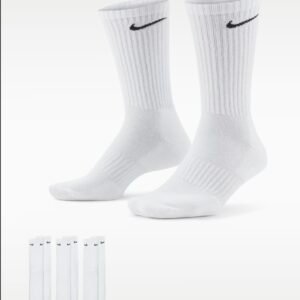 Nike 3-pk Dri-fit Cushioned Crew Socks WHITE