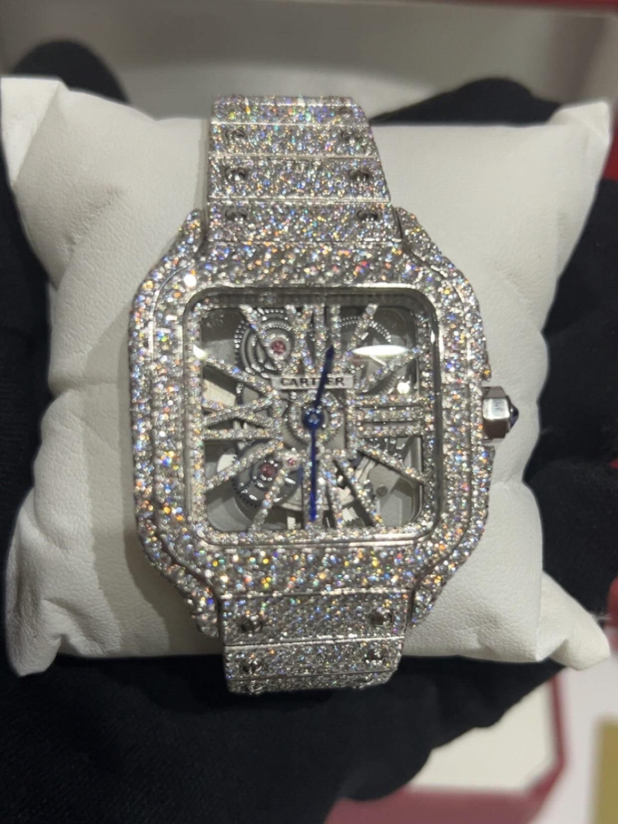 Fully Iced Moissanite Carti Skeleton - Image 3