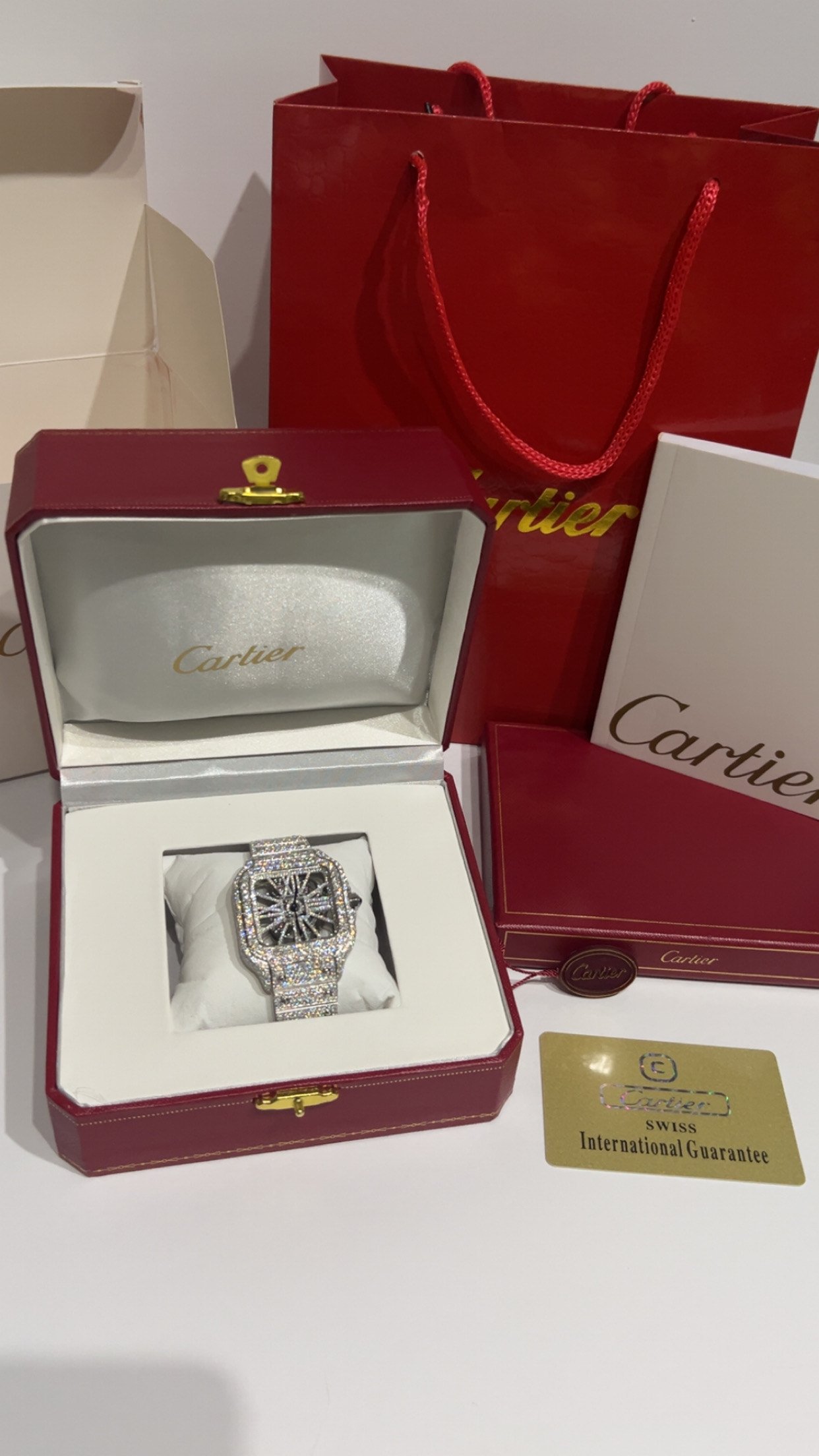 Fully Iced Moissanite Carti Skeleton