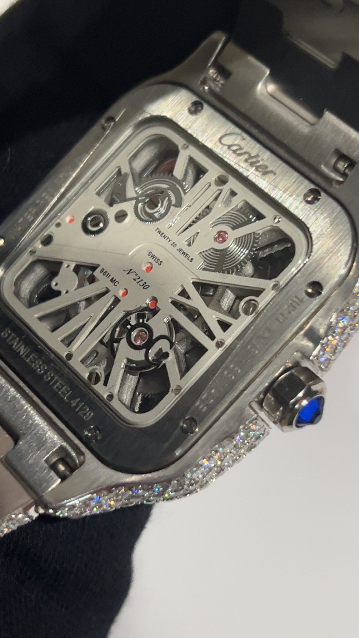 Fully Iced Moissanite Carti Skeleton - Image 4