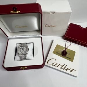 Fully Iced Out Moissanite Rainbow Carti Arabic Dial