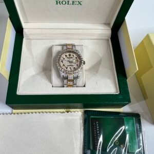 Fully Iced Moissanite Rol Arabic Dial Datejust