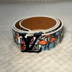 Mens LV Initials Belt 105cm